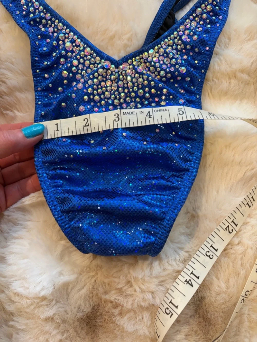 Muscle Dazzle Royal Blue Figure Suit never worn original box included - Picture 11 of 16